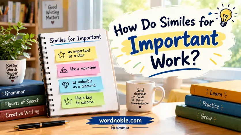 How Do Similes for Important Work?
