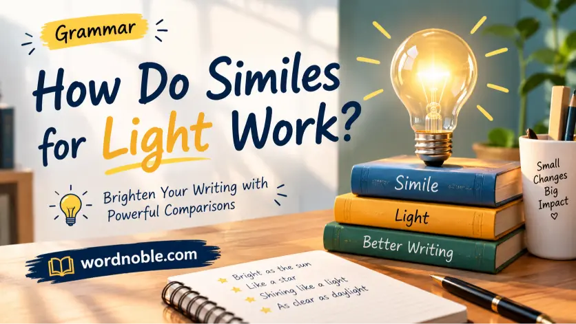 How Do Similes for Light Work?