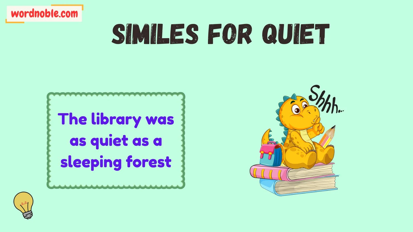 How Do Similes for Quiet Work?