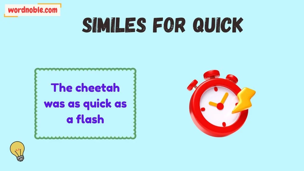 How Similes for Quick Work