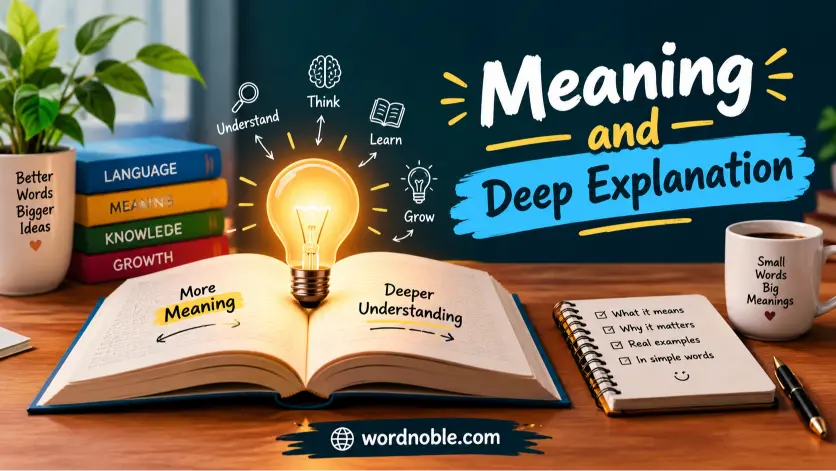 Meaning and Deep Explanation