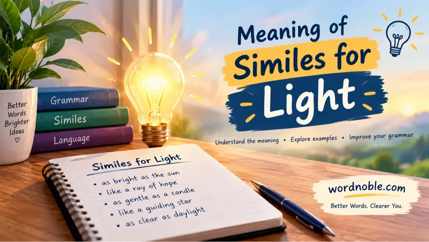 Meaning of Similes for Light