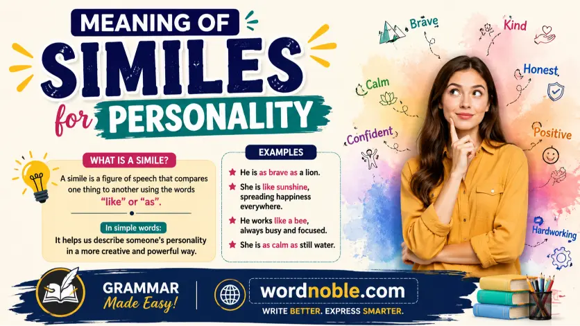 Meaning of Similes for Personality