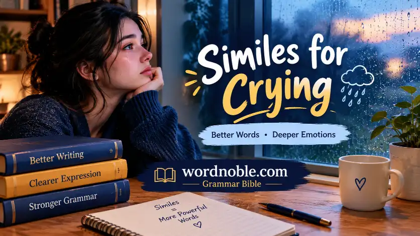 similes for crying