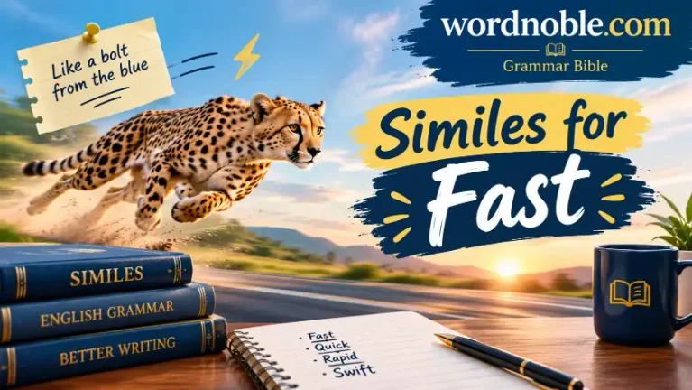 similes for fast