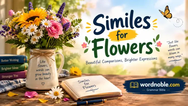 similes for flowers