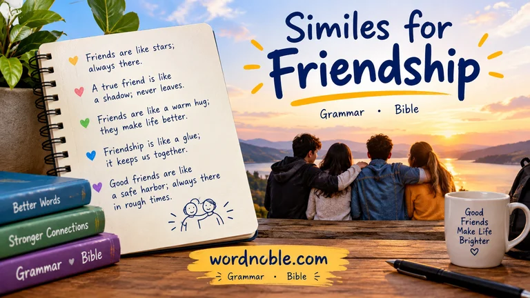 similes for friendship