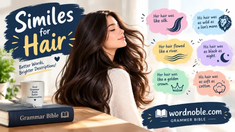 similes for hair