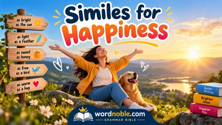 similes for happiness