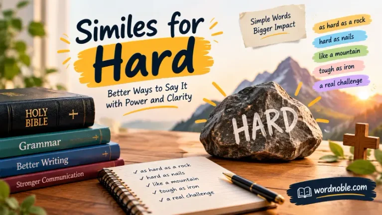 similes for hard