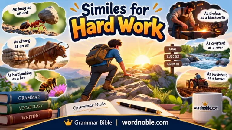 similes for hard work