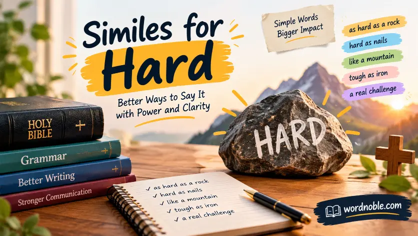 similes for hard