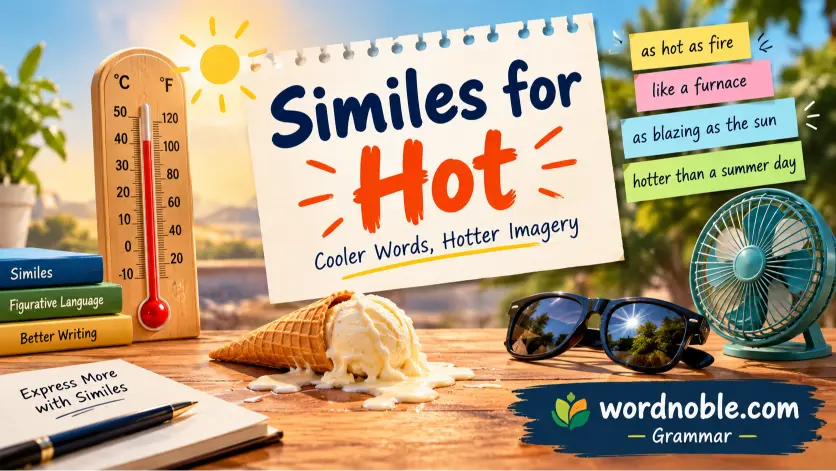 similes for hot