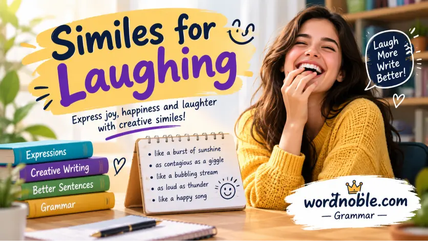 similes for laughing