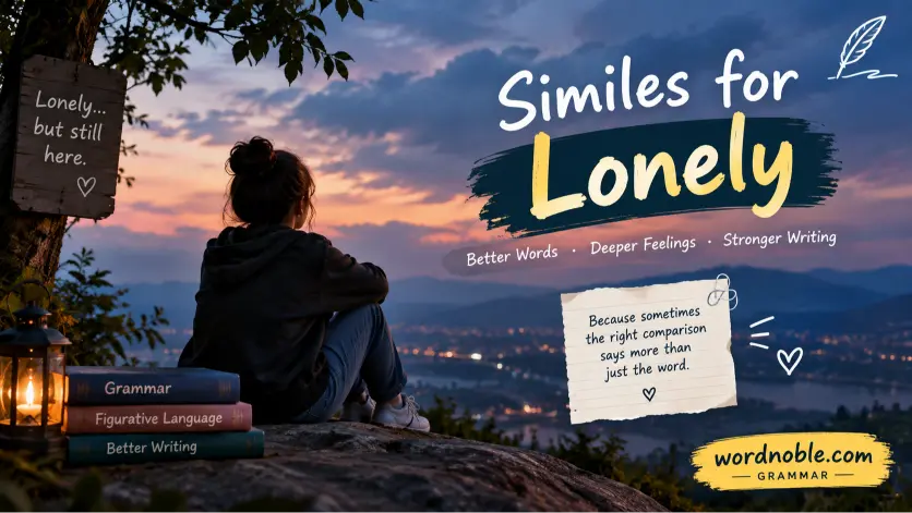 similes for lonely