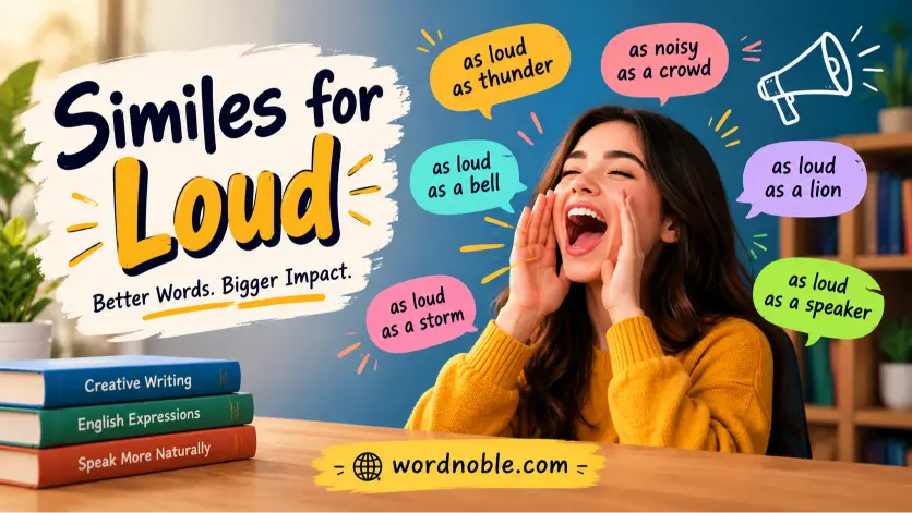 similes for loud