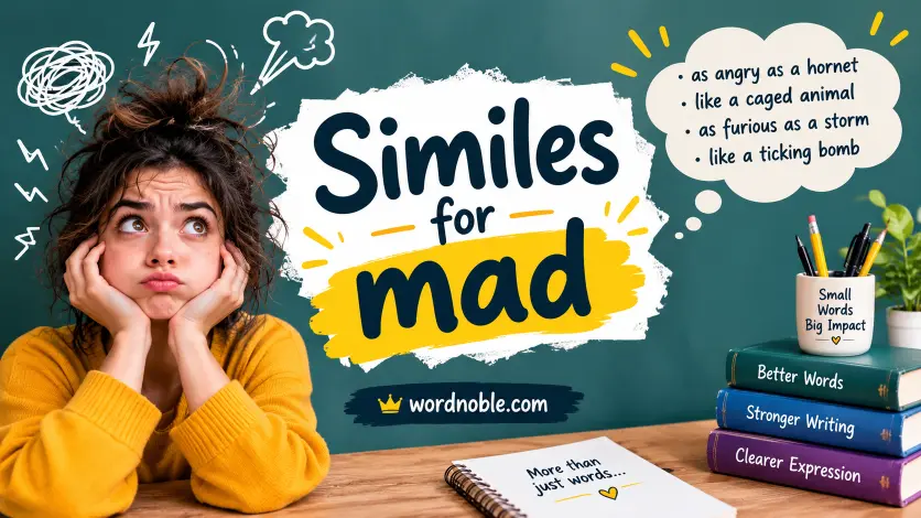 similes for mad