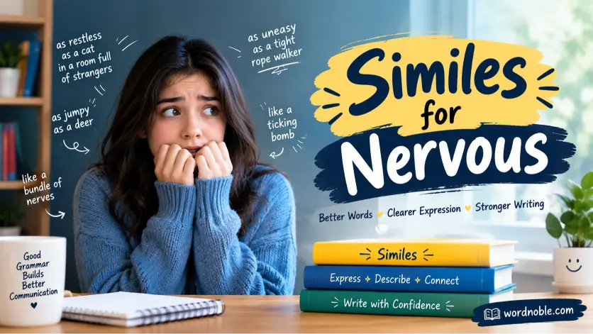 similes for nervous