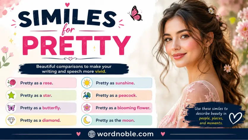 similes for pretty
