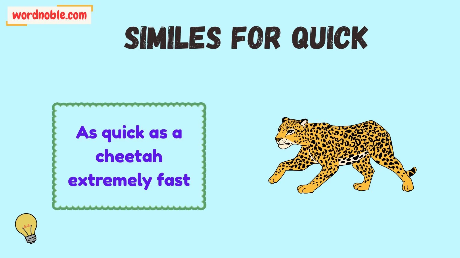 similes for quick