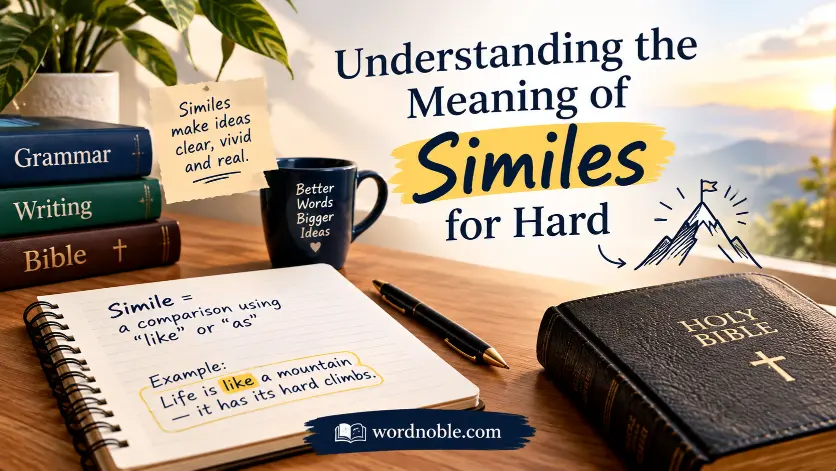 Understanding the Meaning of Similes for Hard