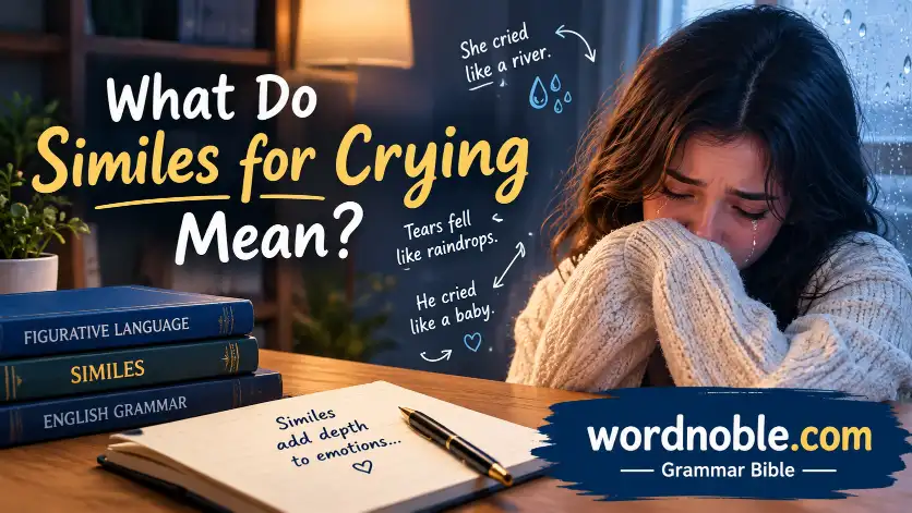 What Do Similes for Crying Mean?