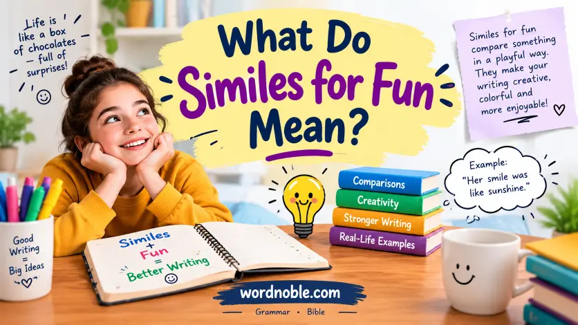 What Do Similes for Fun Mean?