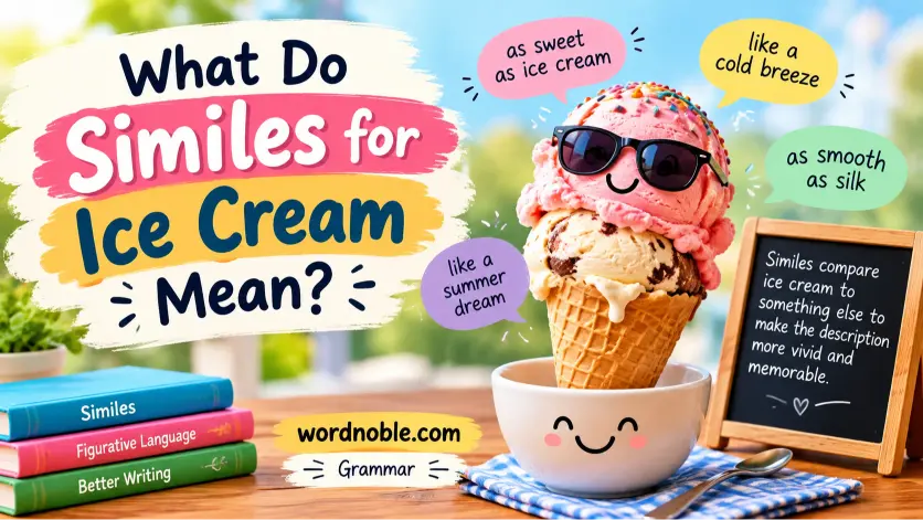 What Do Similes for Ice Cream Mean?