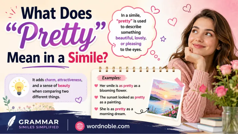 What Does “Pretty” Mean in a Simile?