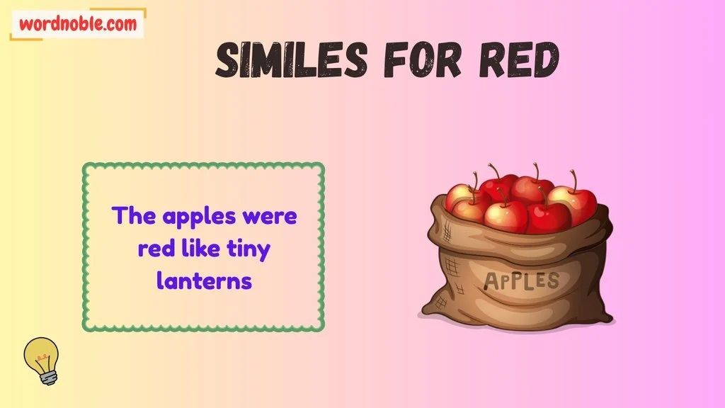 Why Are Similes for Red Effective?