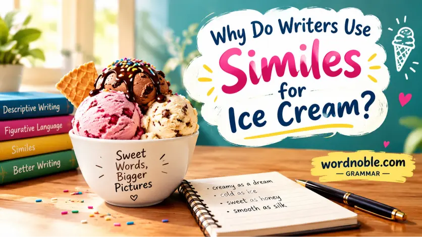 Why Do Writers Use Similes for Ice Cream?