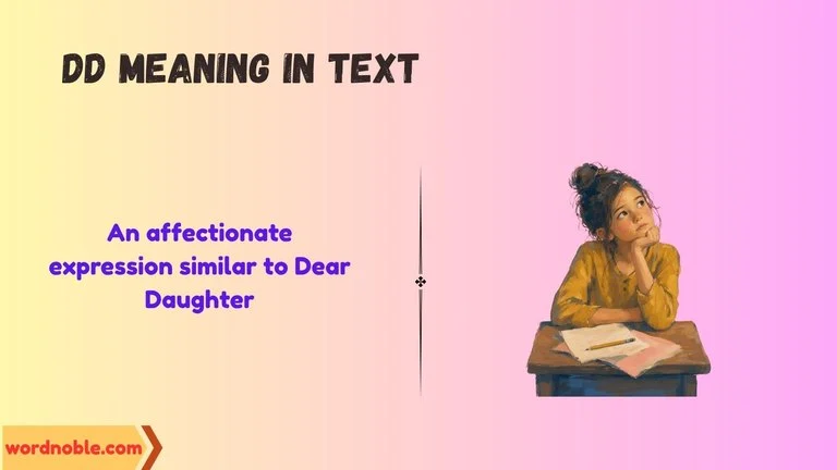 dd meaning in text