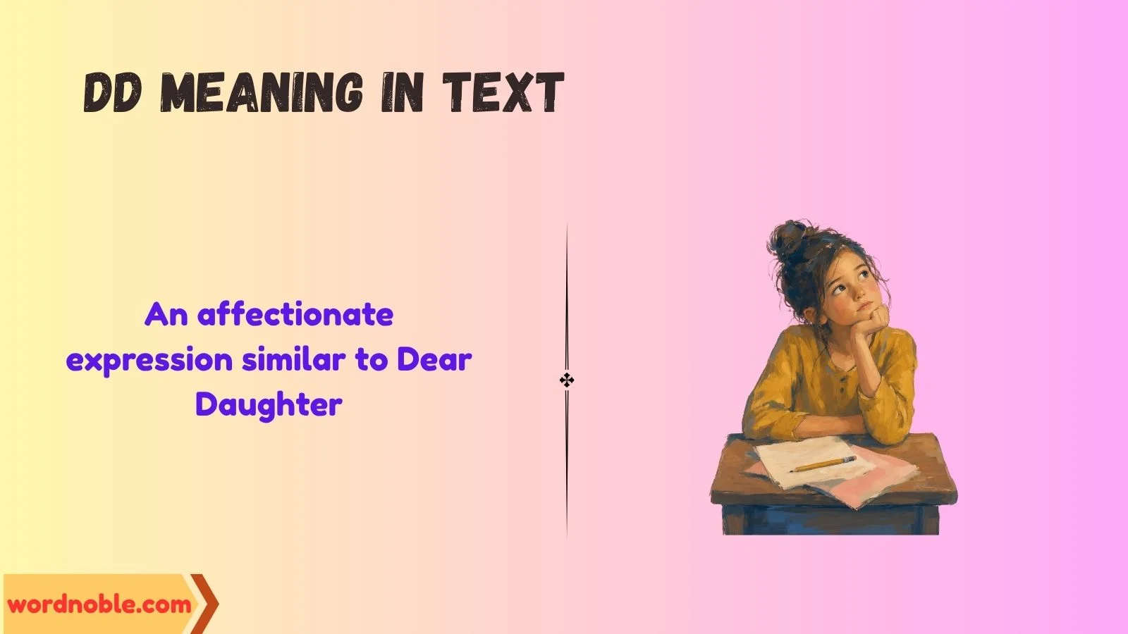dd meaning in text