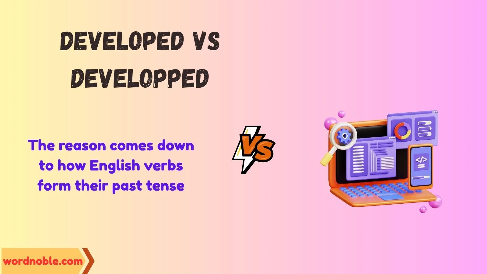 developed vs developped