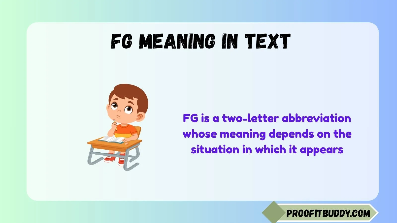 fg meaning in text