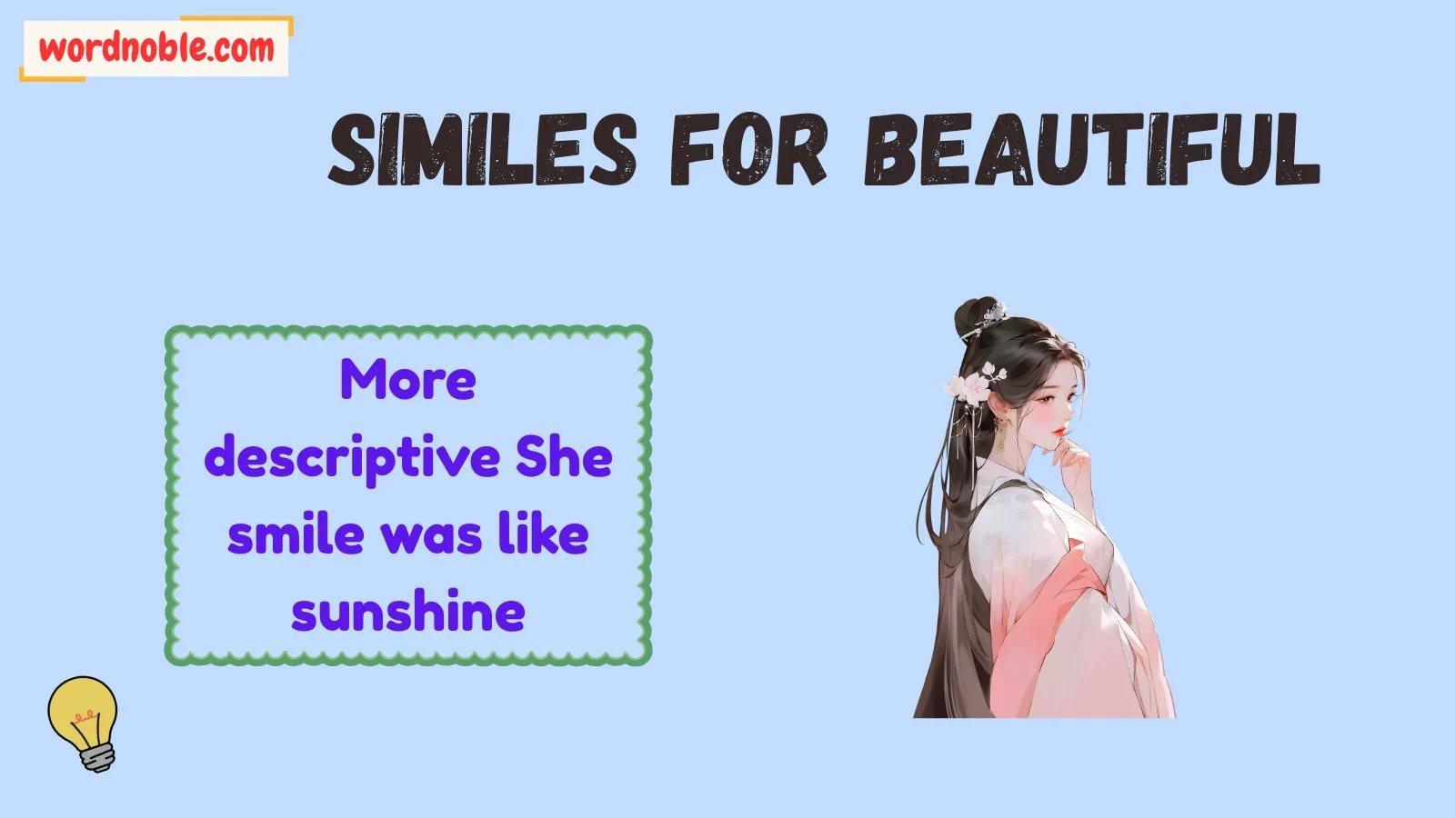 How Do Similes for Beautiful Work?