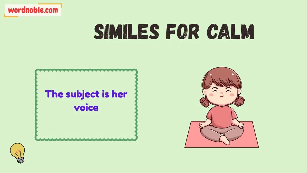 How Do Similes for Calm Work?