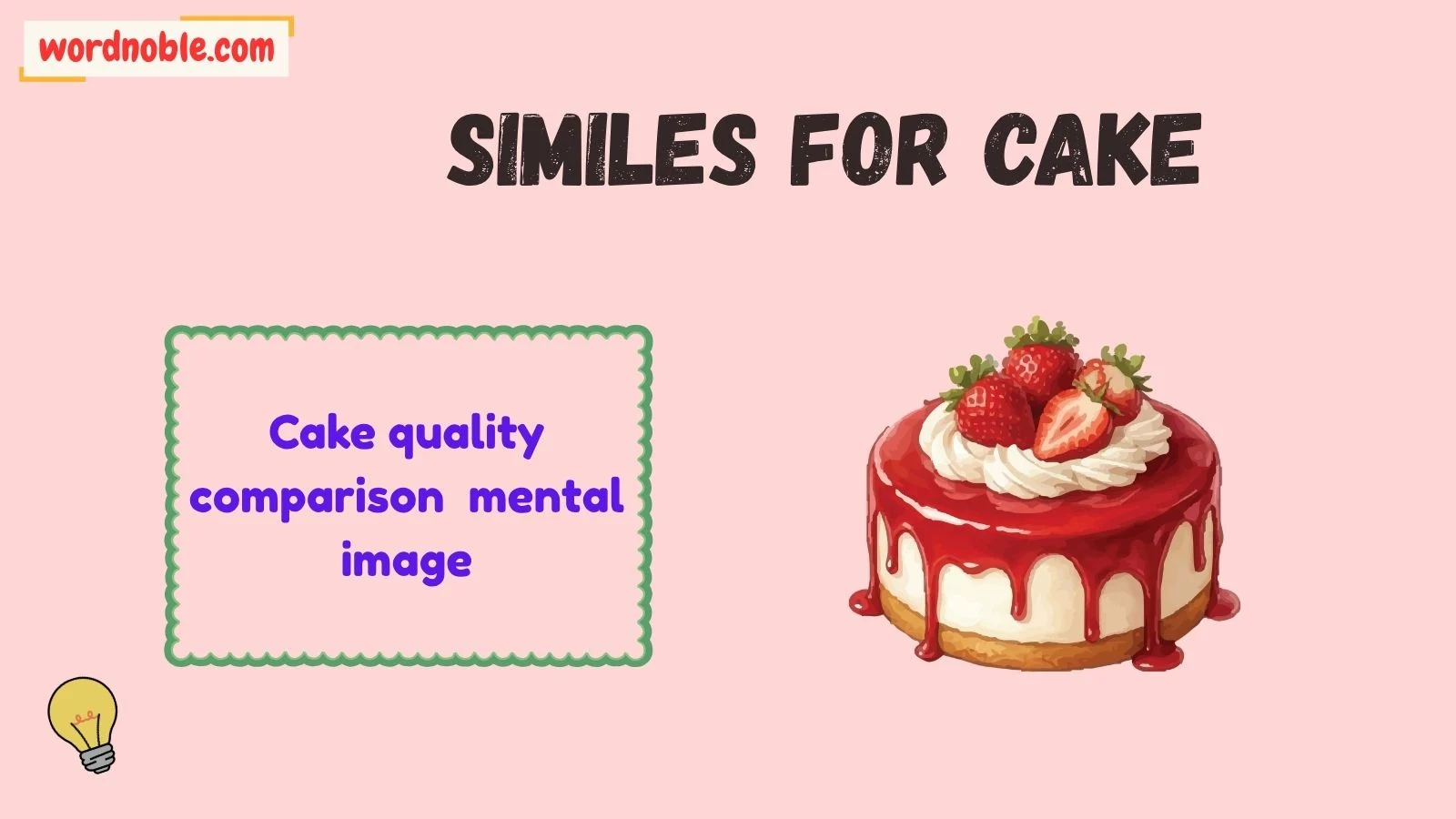 How Similes for Cake Work
