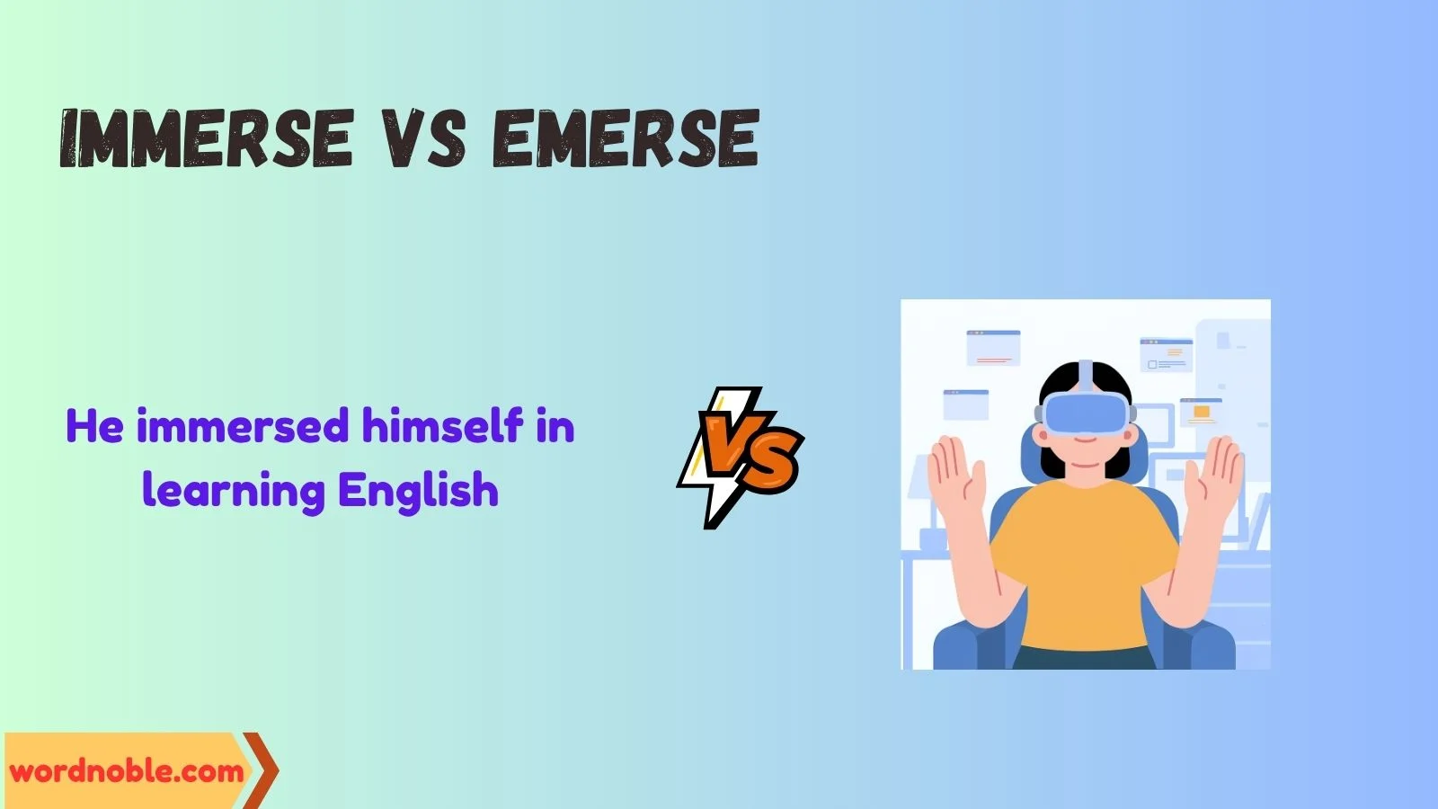 immerse vs emerse