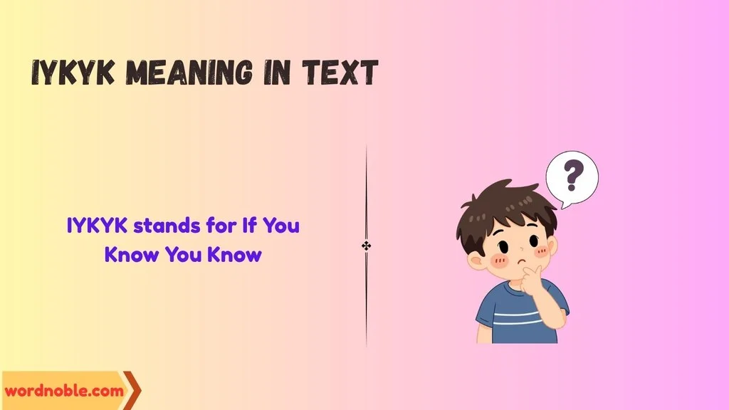 Meaning & Definition of IYKYK