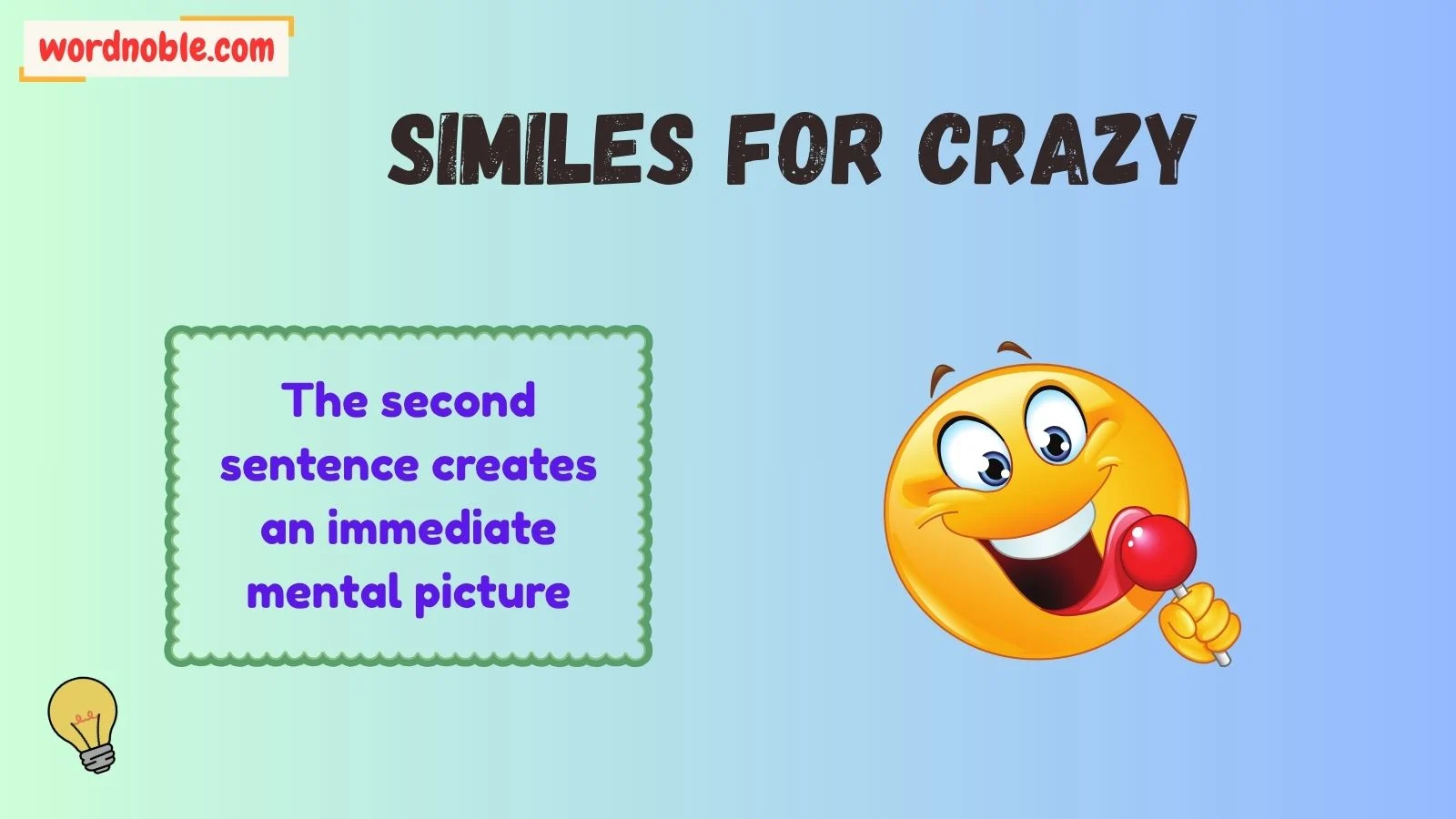 Meaning of Similes for Crazy