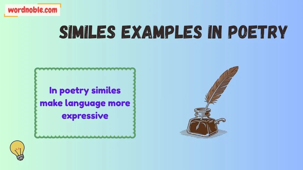 Meaning of Similes in Poetry