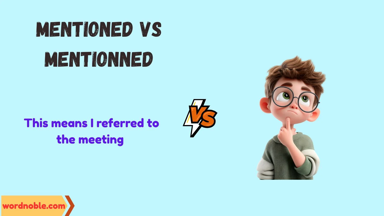 mentioned vs mentionned