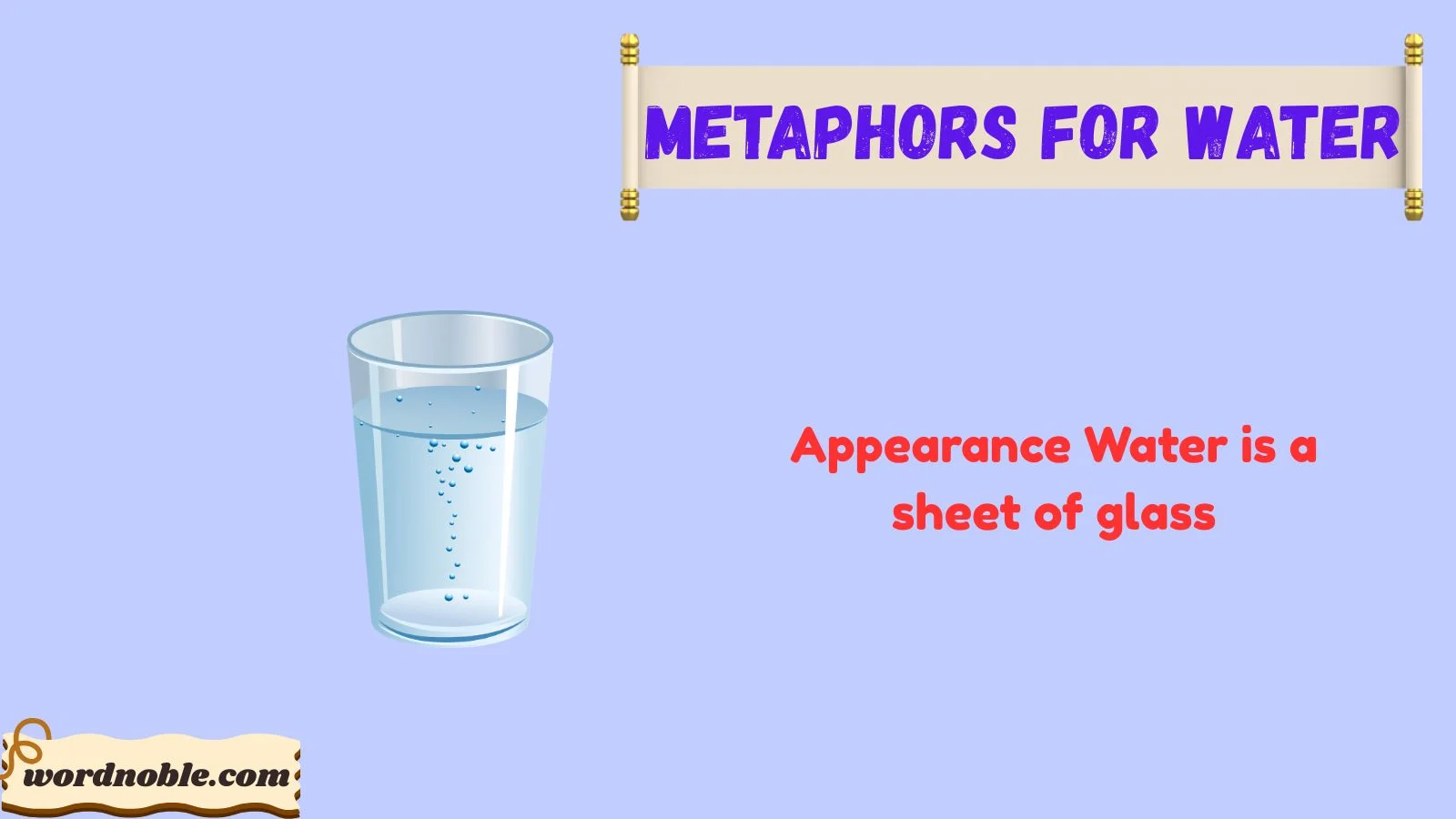 metaphors for water