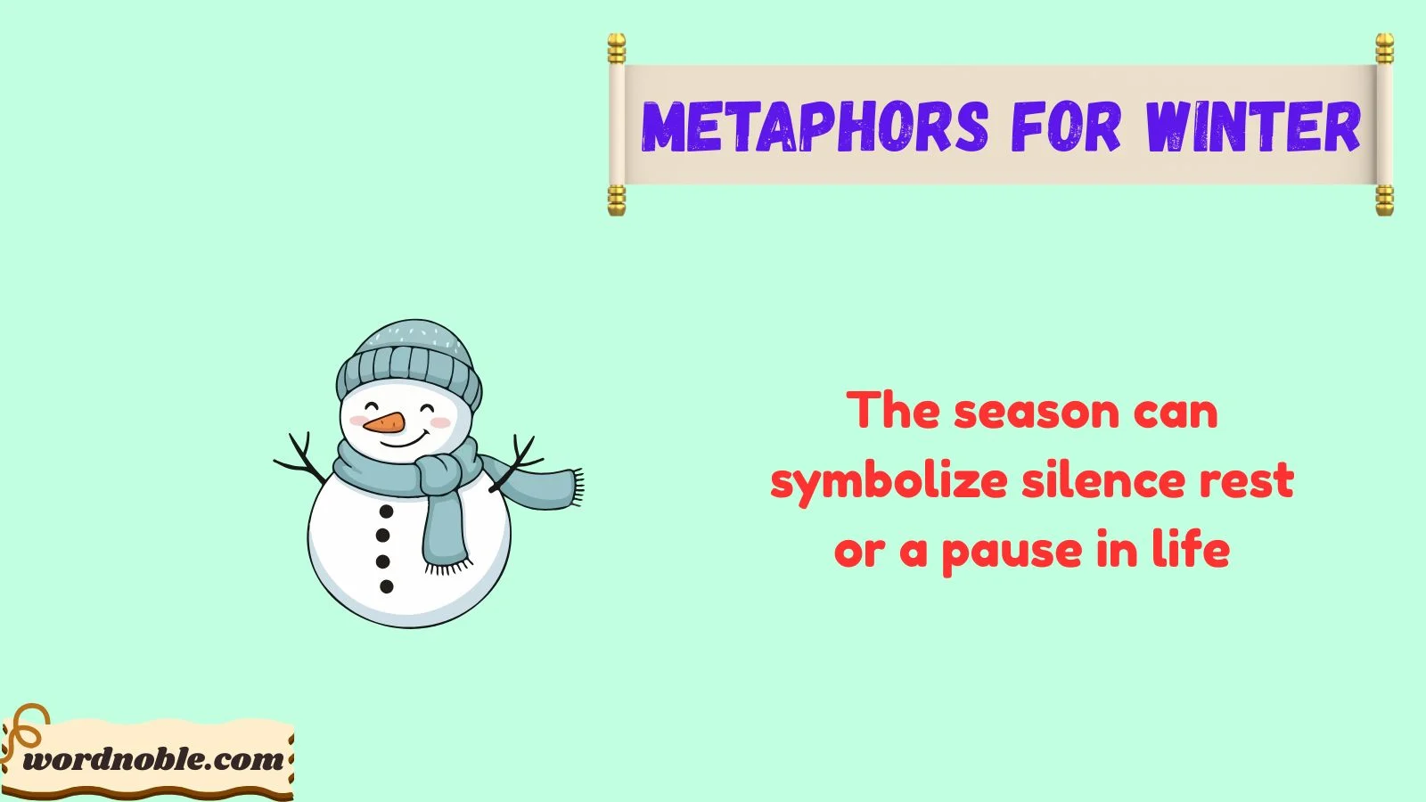 metaphors for winter