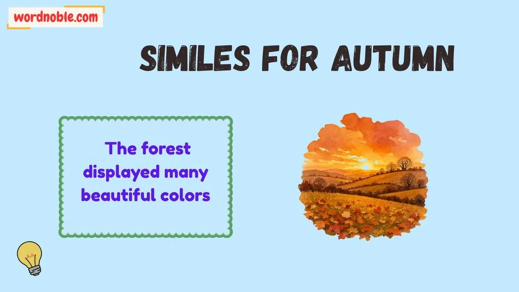 1. Nature-Based Similes for Autumn