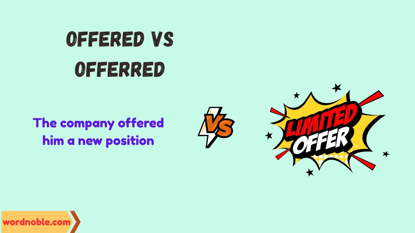 offered vs offerred