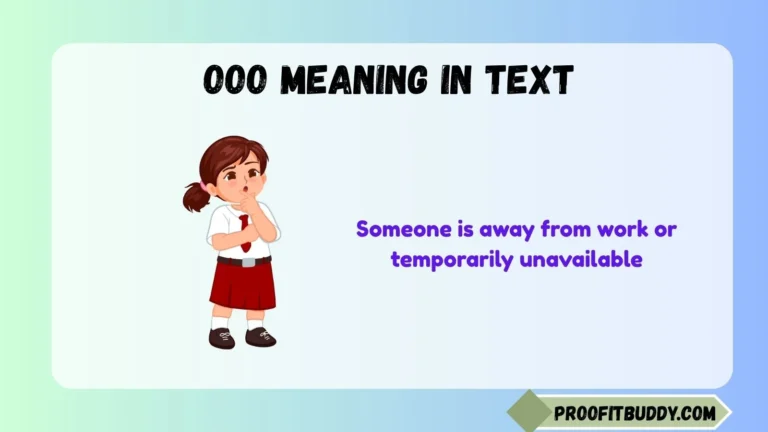 ooo meaning in text