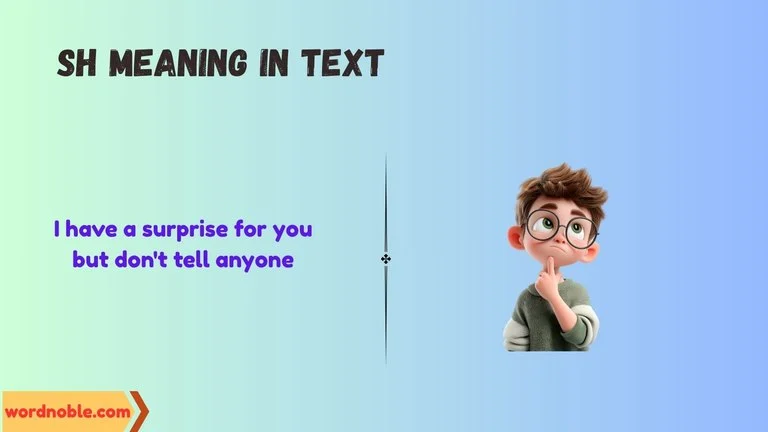 sh meaning in text