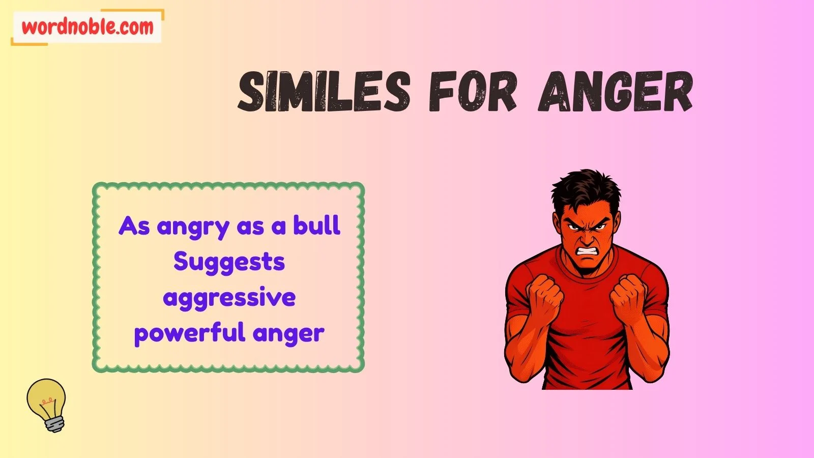 similes for anger